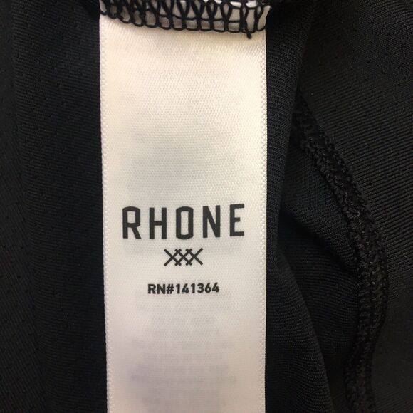 RHONE Courtside Shirt Men's L Black NWT 1/4 Zip Soft Shell Pullover Mid Layer - Picture 9 of 16